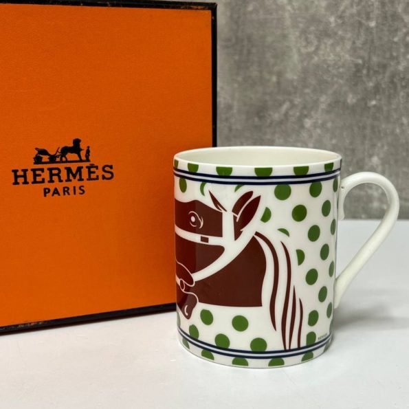 Чашка Hermes (фарфор) коричневый