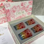 Набор стаканов Dior (стекло) цветное.