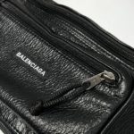 Поясная сумка Balenciaga черная (кожа).