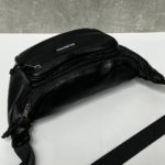 Поясная сумка Balenciaga черная (кожа).