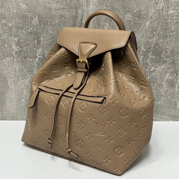 Рюкзак Louis Vuitton кожаный бежевый