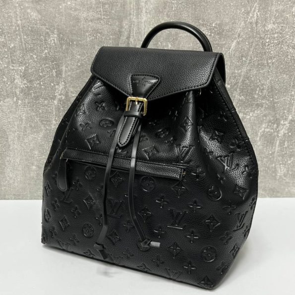 Рюкзак Louis Vuitton кожаный черный.