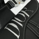 Сумка Седло Dior черный надпись