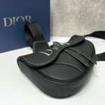 Сумка Седло Dior черный надпись