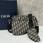 Сумка Седло Dior серая