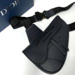 Сумка Седло Dior синий надпись