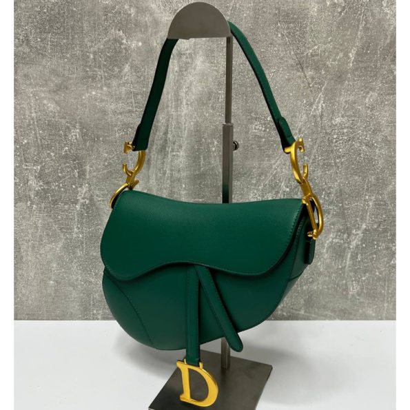 Сумка Седло Dior зеленый.